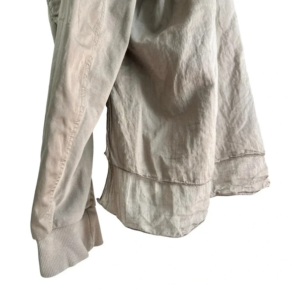 EUROPEAN CULTURE Design by David Peppicelli Zip Jacket Tan Size Large - Picture 6 of 15